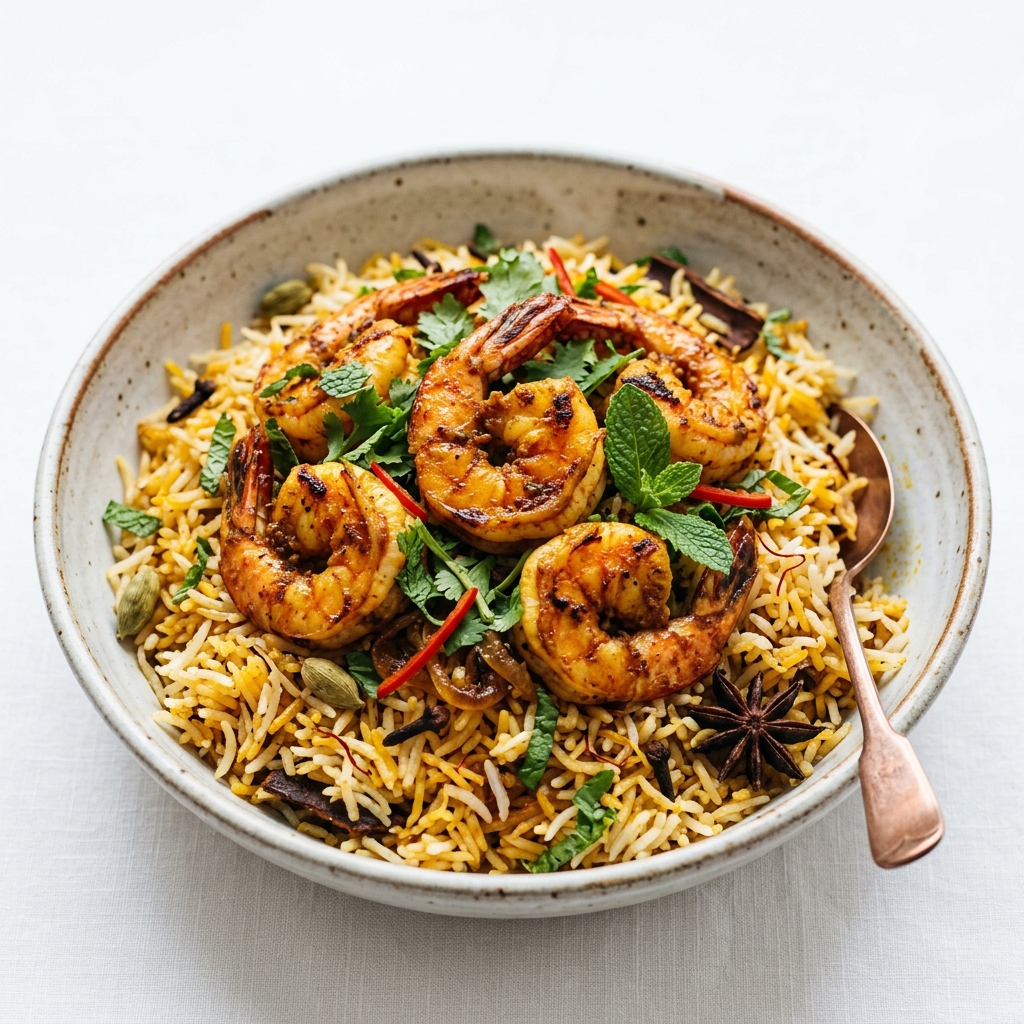 চিংড়ি বিরিয়ানি